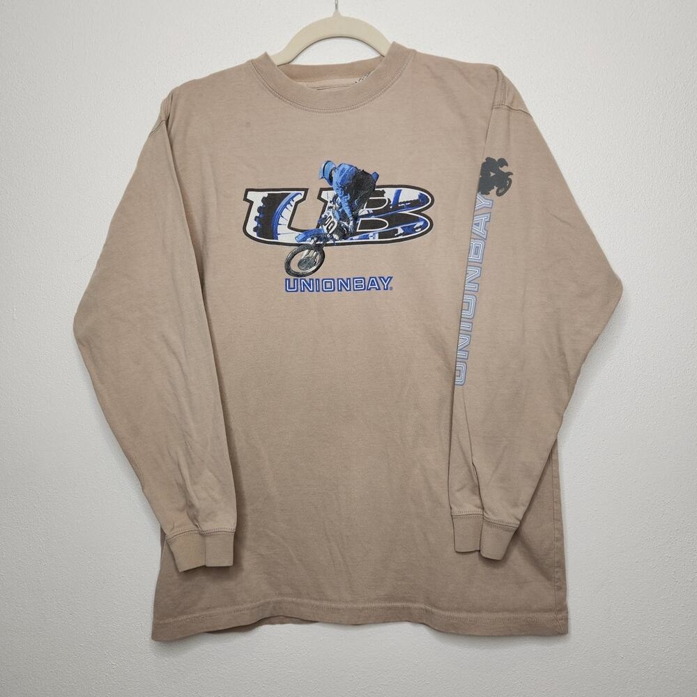 Vintage y2k Unionbay XL Long Sleeve Skate Shirt Biker Dirtbike Top